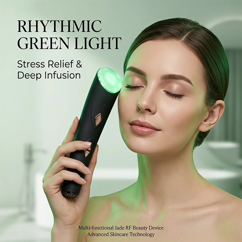 Lesen beauty Multifunction Skin care Device Pro Hot Compress Skin Care LED Light Therapy EMS Face Lifting Beauty Massager beauty view 3