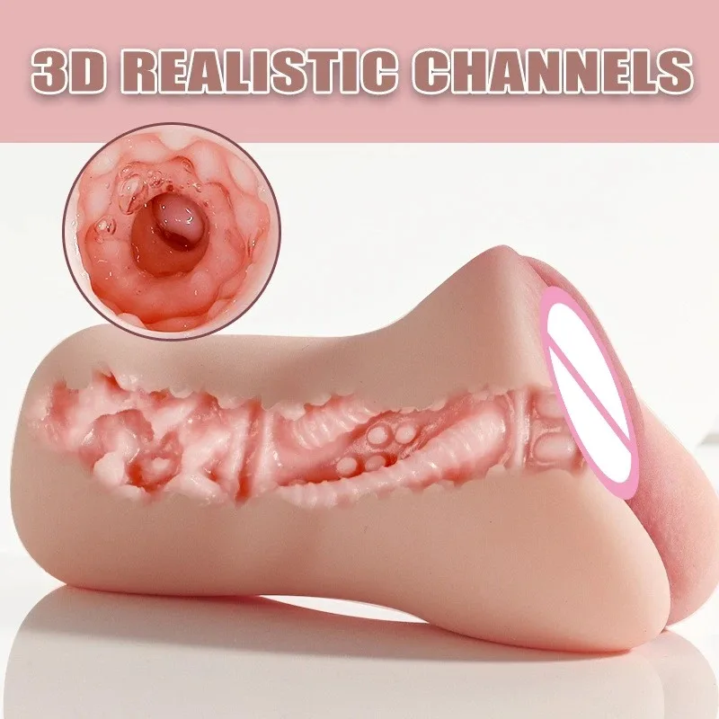 Realistic Artificial Vagina Pussy Masturbation Cup Blowjob Sucking Male Masturbator Soft Pocket Pussy Adult Sex Toys For Men - Image 2