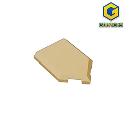 Gobricks-piezas MOC de 10 piezas para niños, piezas 22385 de azulejo especial 2x3, Pentagonal, Compatible, bloques de construcción, piezas de Assmble DIY, regalo de juguete para niños