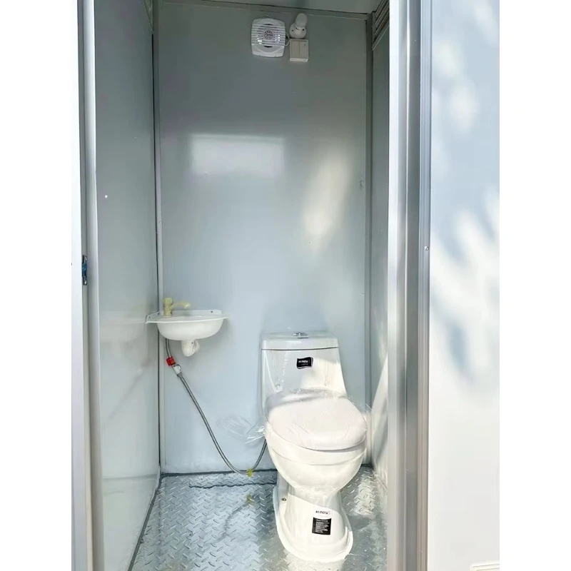 Prefabricated house, mobile bathroom shower unit seat squat portable toilet