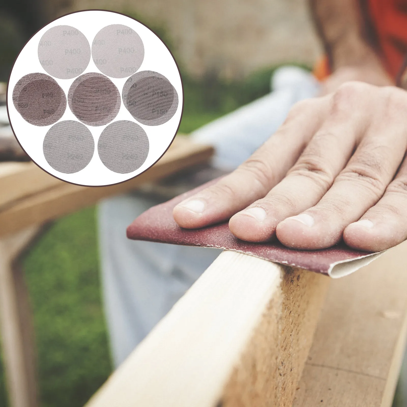40Pcs Anti-Clog Sandpaper Mesh Assorted Dry Sanding Pads for Wood Furniture Polishing Sanding Sheets Dry Sandpapers