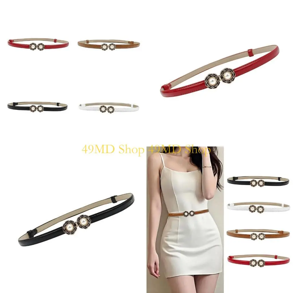 49md-フラワーバックルベルトウエストバンドウエストベルトユニークなスタイルソリッドカラー-pu-ベルト