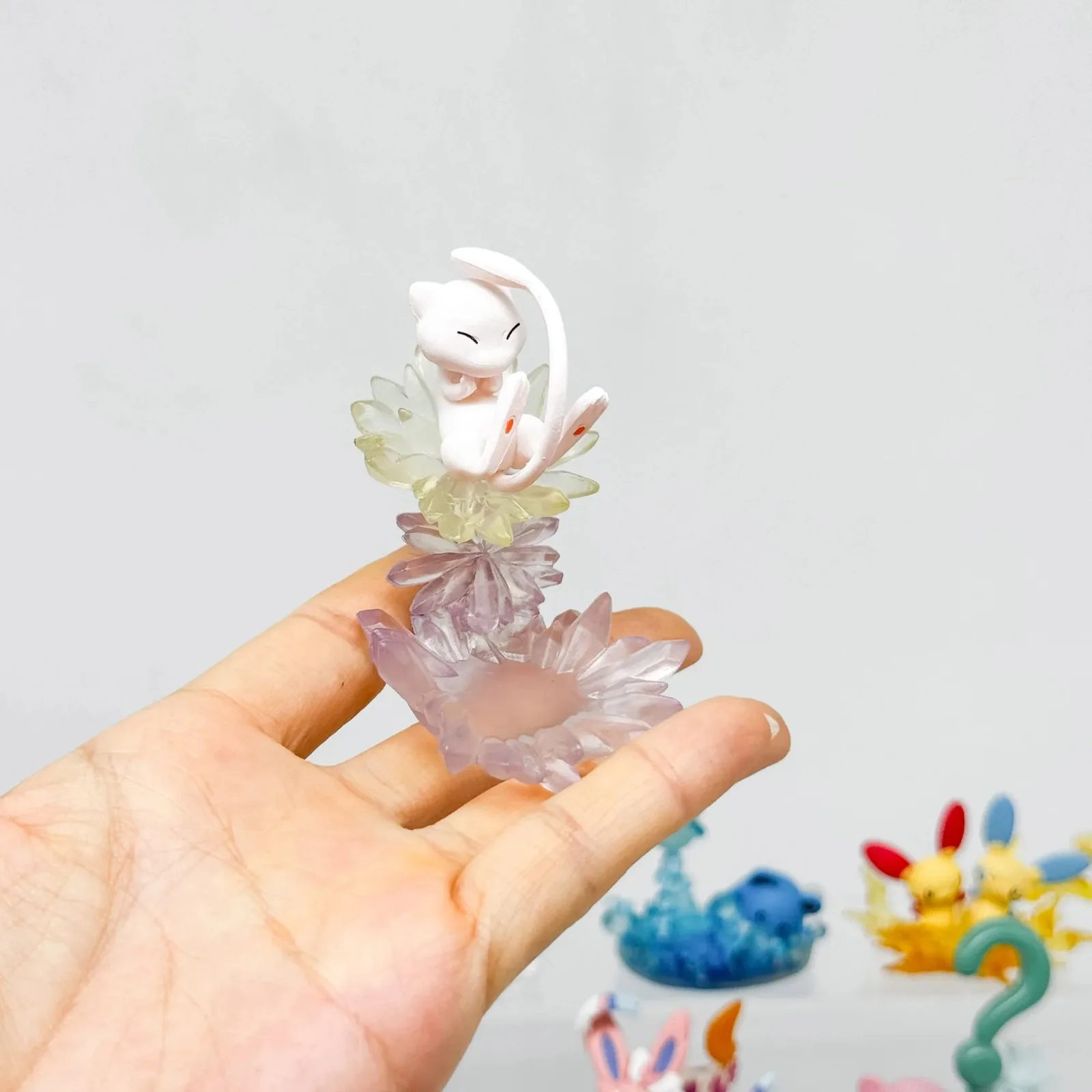 Pokemon Miniatuur Figuur Blind Box Speelgoed Verzamel Bureau Decor Organizer Maril Yadoran Nimf Eleuun Mew Minum Kids Geschenken