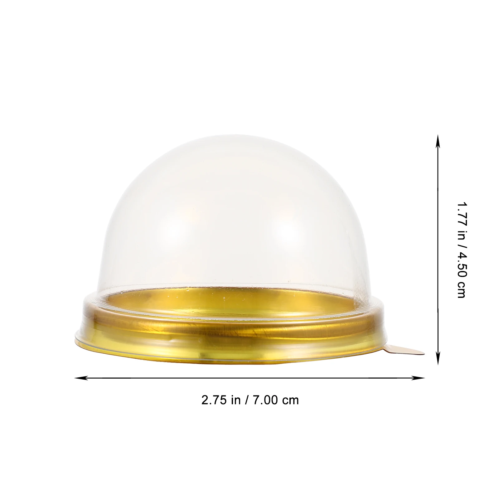 

100pcs Plastic Cake Containers Pet Food Storage Boxes Transparent Cover Sealing Design For Moon Cakes Cupcakes Bakery