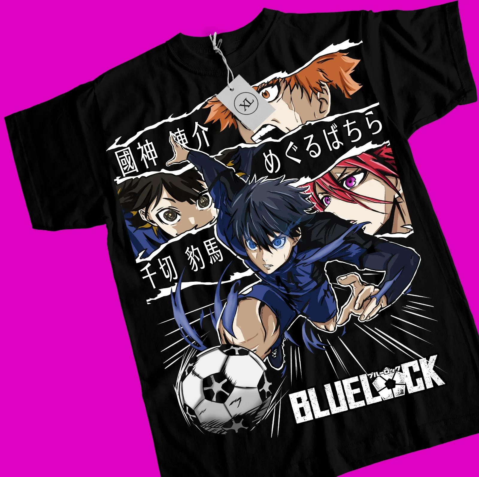 Kunigami Rin Itoshi Barou Shouei Meguru Bachira Shirt All Size Blue Lock T-Shirt