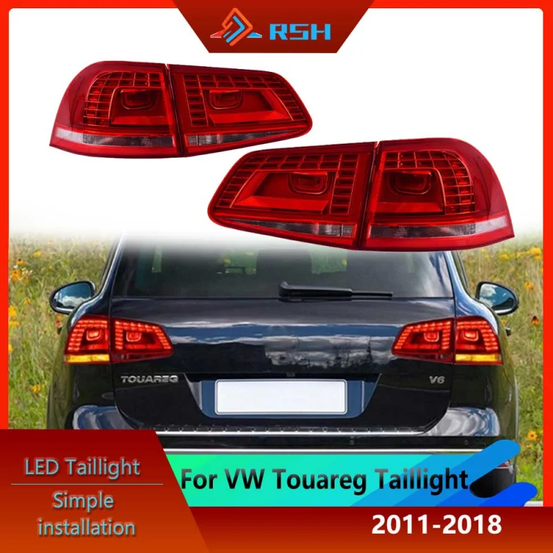 LED Tail Light Assembly For 2011-2018 VW Volkswagen Touareg Upgrade Including Reversing Brake Light Plug And Play Accessories