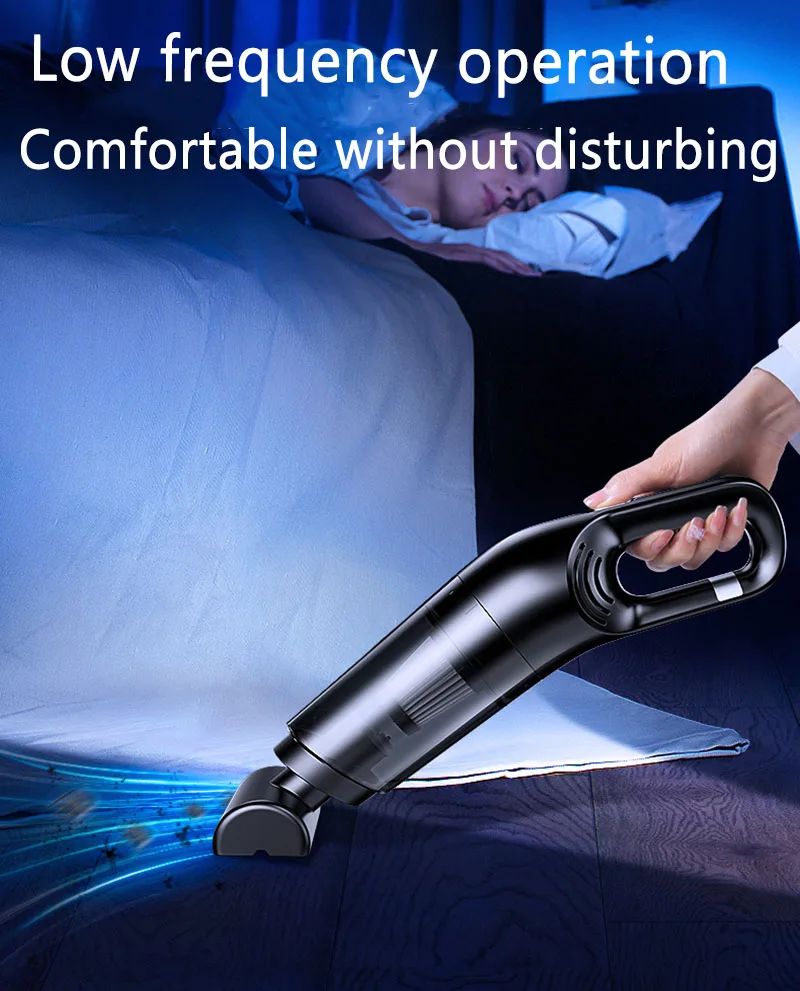 New Car Vacuum Cleaner Wet Dry Dual-Use Car Wireless Charging Car Household Handheld Vacuum Cleaner High Power Suction