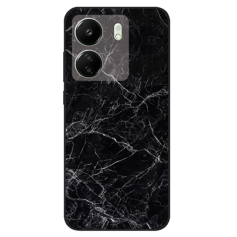 Case For Redmi 13C 4G Coque TPU Soft Silicone Fashion Phone Funda For Xiaomi Redmi 13C Case Bumper Back Cover Capa Marble