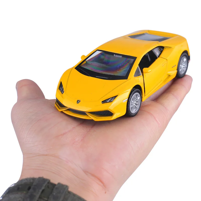 1:36 lamborghini huracan roda alemanha touro logotipo diecast super esporte carro modelo de metal puxar para trás veículo liga brinquedo