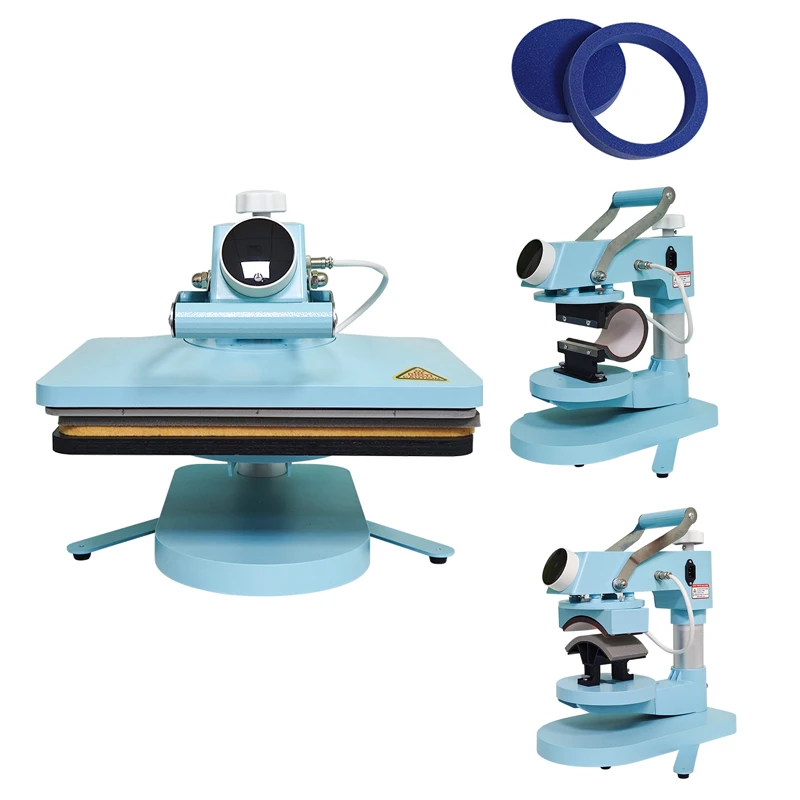 

CREATIVE PLASTIC CASES Cheap Price Nice Looking Combo Heat Press Machine 5in1 for t Shirts Printing, logo Mug Press