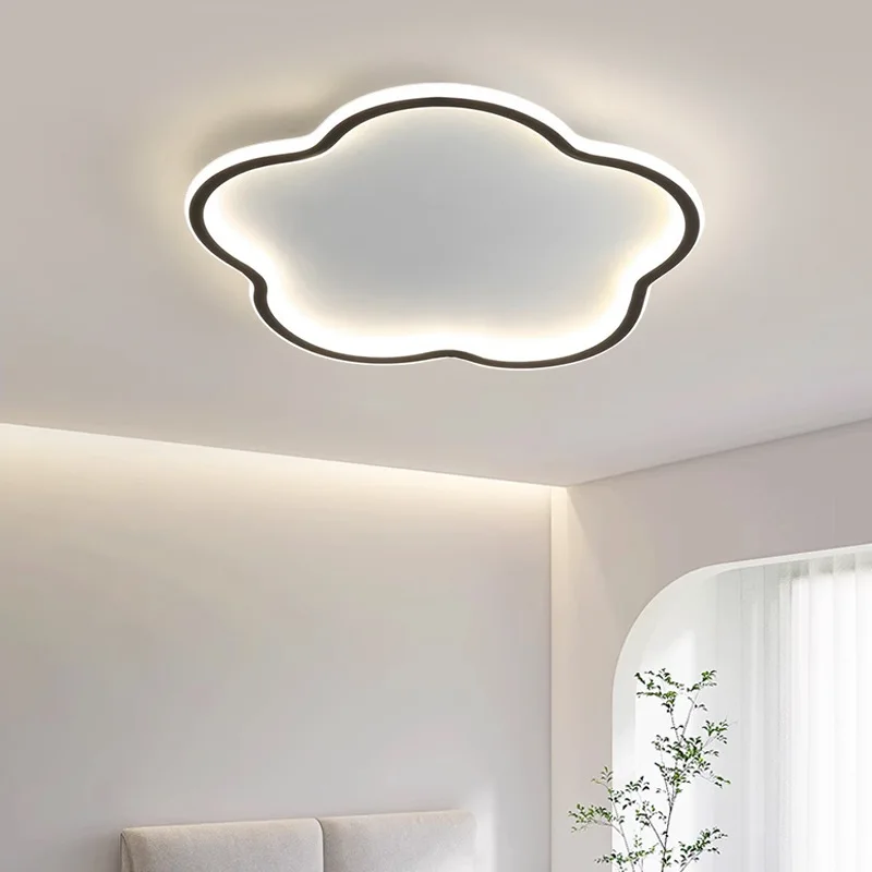 Modern Simple Cloud Acrylic Petal Ceiling Lamp Nordic Bedroom Living Room Decoration Children Ceiling Light Dimmable LED Luster