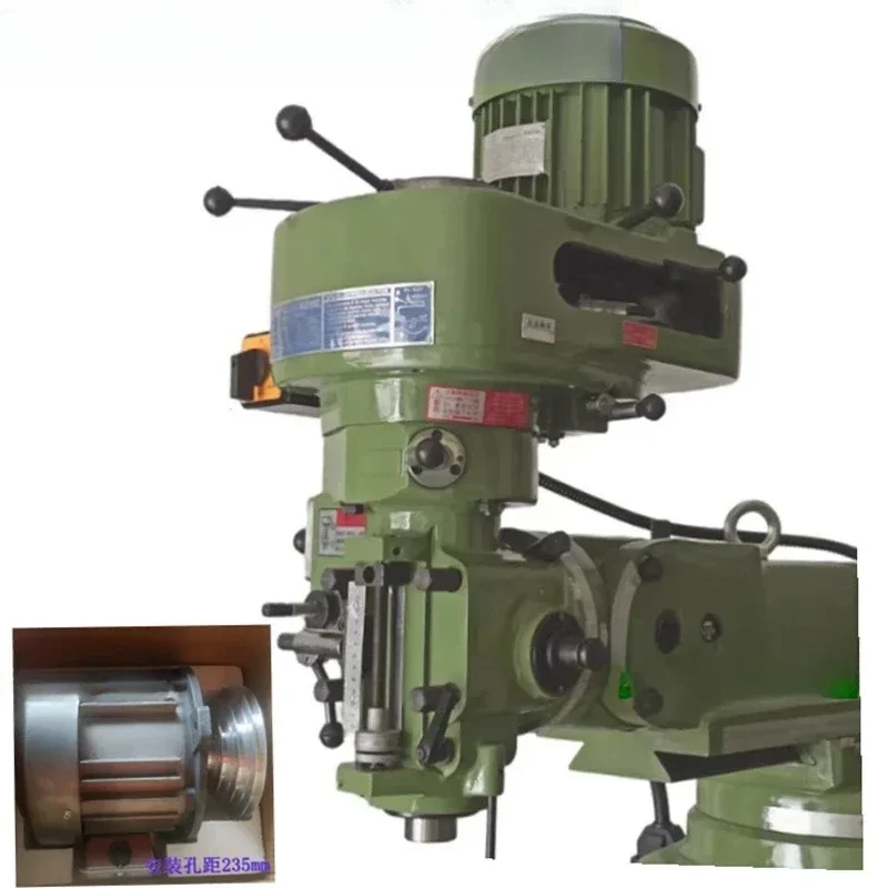 No.4 milling machine head 3P2.2KW turret two-speed milling machine motor power head high-low motor vertical milling head