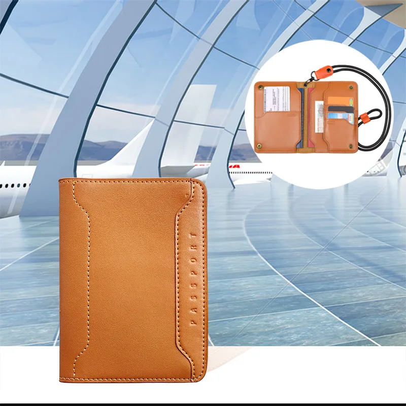 

Обложка для паспорта, защитный чехол-книжка, держатель для паспорта с магнитной застежкой, органайзер для путешествий, кожаный кошелек для документов