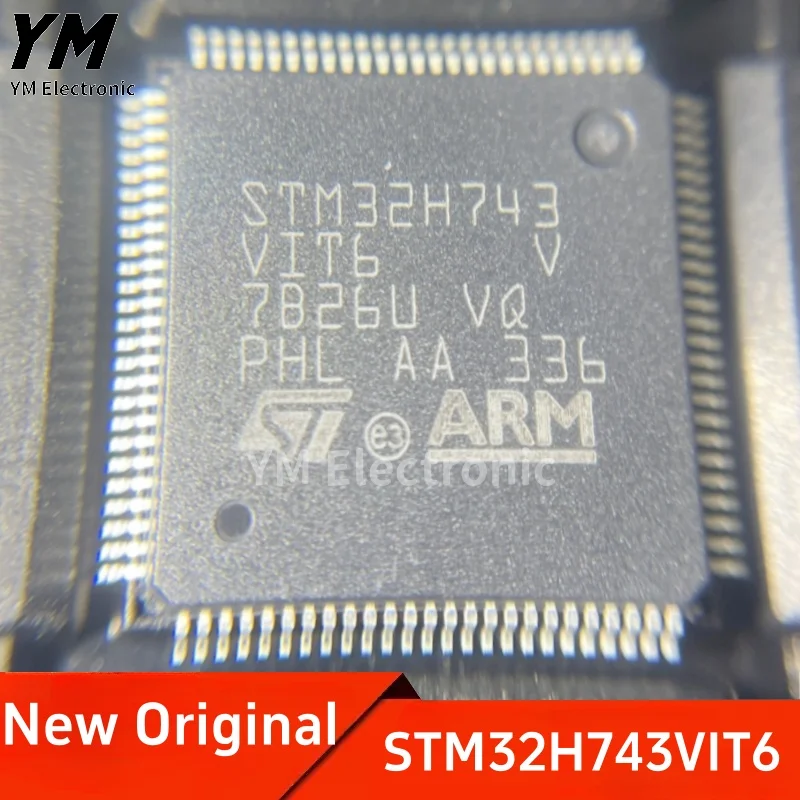 

New Original STM32H743VIT6 LQFP-100 ARM Cortex-M7 32-bit Microcontroller MCU