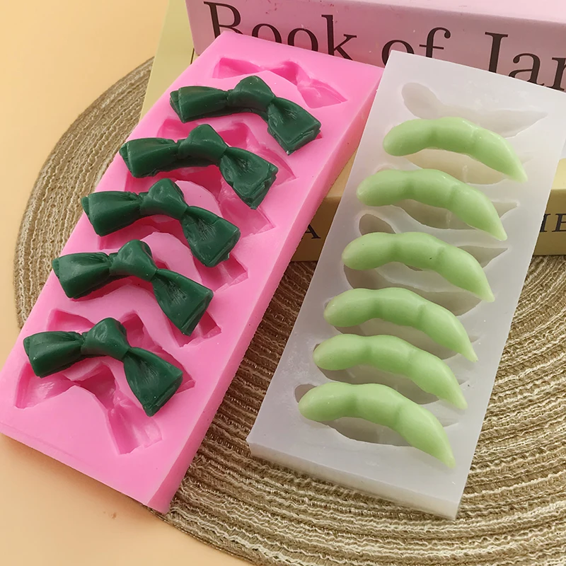 

Simulated kelp and edamame silicone mold DIY Dessert making Fondant Cake Decoration Food Safety Materials Baking tools