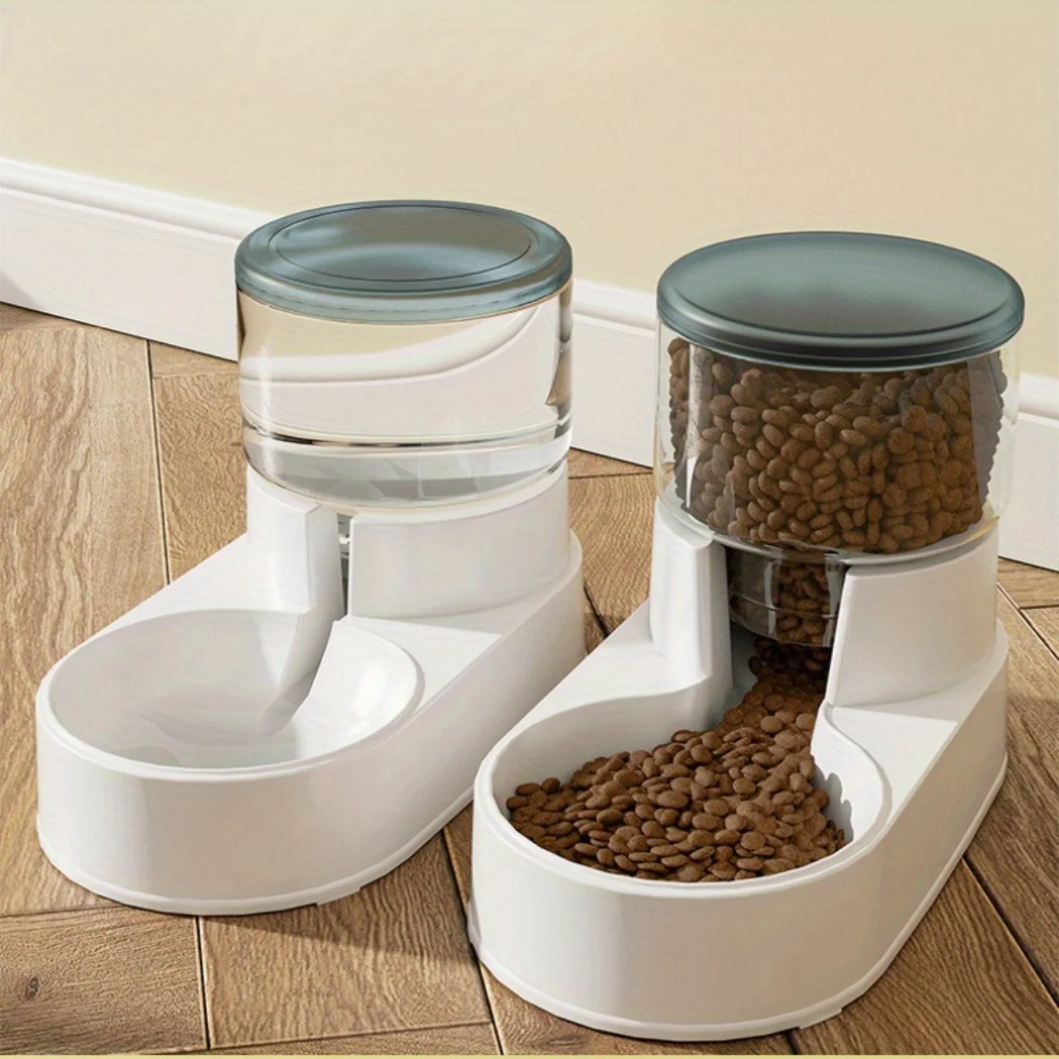 

18° Tilted All-In-One Automatic Cat Feeder & Water Dispenser - Large Capacity, Leak-Proof Design for Cats and Dogs - Keep Your