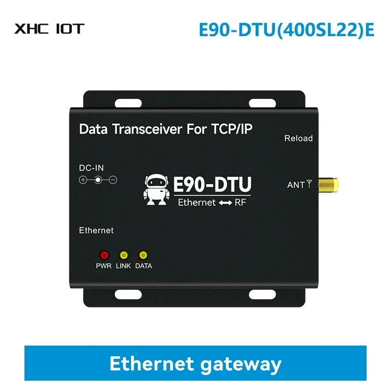 LoRa Wireless Data Transmission Gateway 433Mhz 22dBm Ethernet Gateway MQTT Protocol RSSI LBT Modbus XHCIOT E90-DTU(400SL22)E