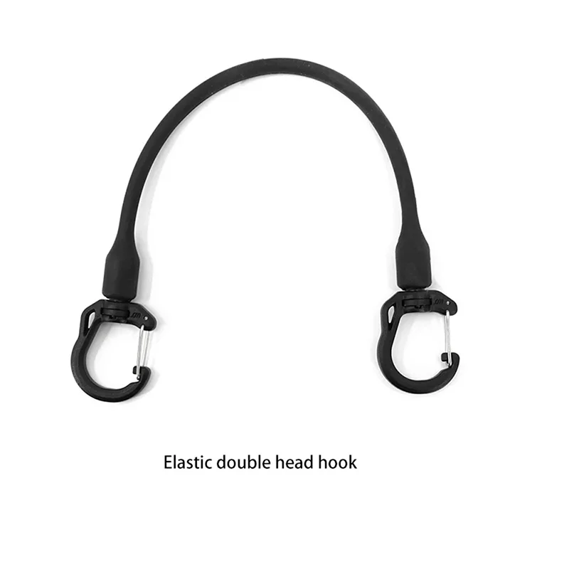 Outdoor Sports Elastic Double Head Hook Key Clip Outdoor Bag Molle Accessories Buckle Key Chain