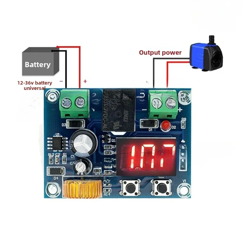 XH-M609 وحدة حماية الجهد DC بطارية ليثيوم فقدان الجهد المنخفض انخفاض الطاقة قطع الإخراج 12-36 فولت #3