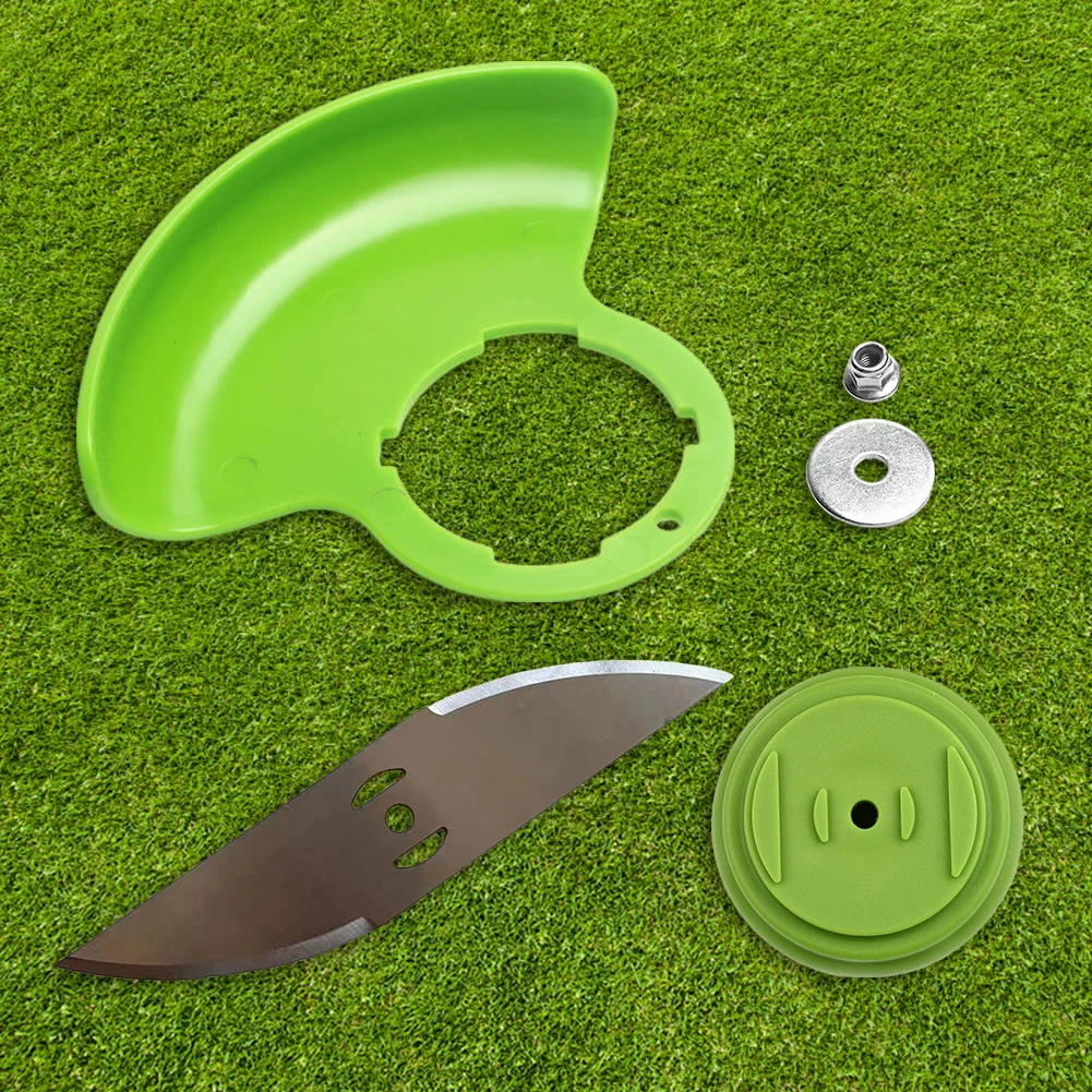 

Plastic Cover and Saw Blade Set Grass Guard Baffle Metal Grass Trimmer Head Blade Plastic Cover Garden Power Tools Attachment