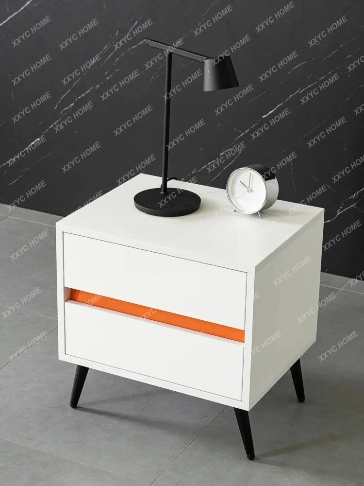 Simple modern bedside table Light luxury storage Nordic minimalist storage locker