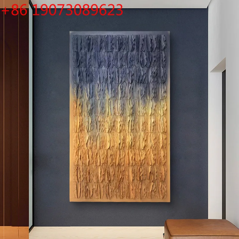 

Современный минималистичный абстрактный объемный рисунок ручной работы для фоновой стены за диваном в гостиной, картина для входной зоны