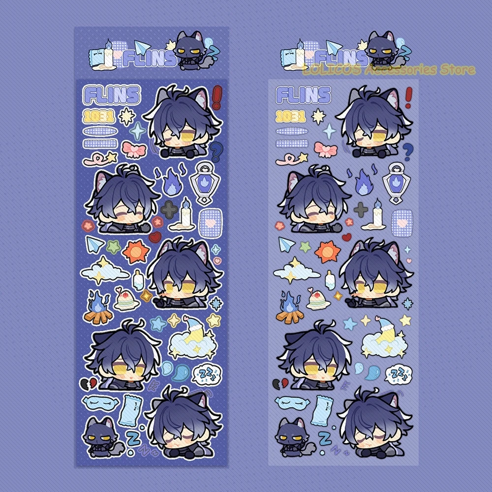 Lohen Durin Balladeer Flins Anime Genshin Impact Cartoon DIY Stickers Waterproof Luggage Mobile Phone Paster Decal Decor view 3