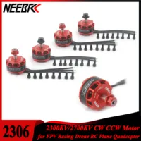 NEEBRC 4PCS 2306 2300KV 2700KV Brushless Motor CW CCW for FPV Racing Drone RC Plane Quadcopter QAV250 Eachine Wizard X220 280