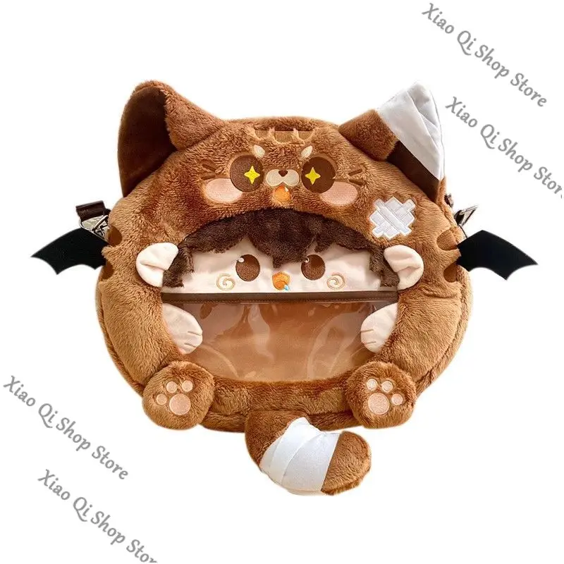 Bungo Stray Dogs dazai osamu أنيمي ambitus itabag حقيبة مدرسية لطيفة من القطيفة عنصر رباعي حقيبة كروس بكتف واحد
