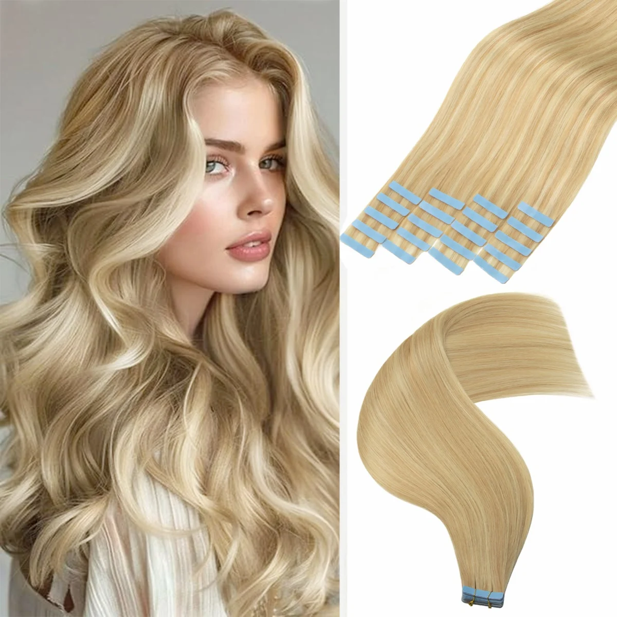 

Шелковистые прямые накладные пряди из натуральных волос Реми, 40-50 г, на ленточной основе, 12-24 дюйма, невидимые, на клейкой основе, для естественного вида и ощущения натуральности