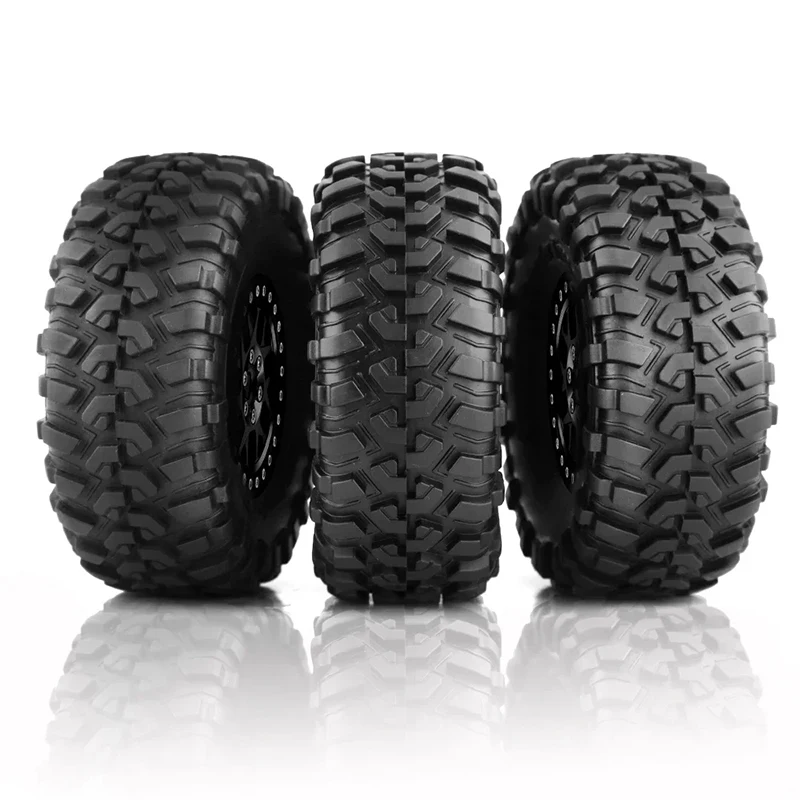 

Metal 2.2" 4pcs 130mmBeadlock Wheel Rim Tire Set for 1/8 1/10 RC Crawler Car Axial SCX10 Wraith RR10 Capra Traxxas TRX4 YK4082
