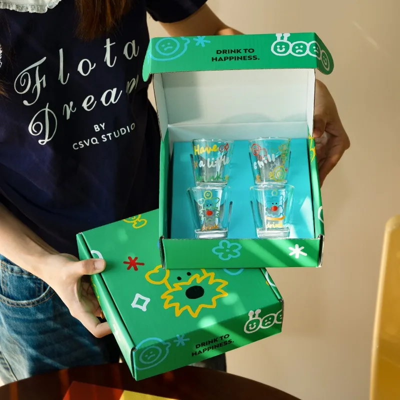 

Cute Fashionable Juice Dog Shaojiu Cups Liquor Cups of Baijiu One Mouthful of Sake Family Party Friends Practical Red Wine Cup