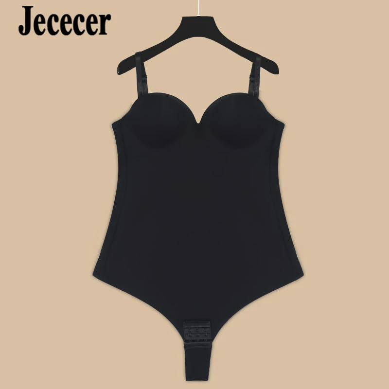 

Jececer боди для похудения живота, корректирующее белье с эффектом пуш-ап, двухслойное компрессионное женское нижнее белье из ткани