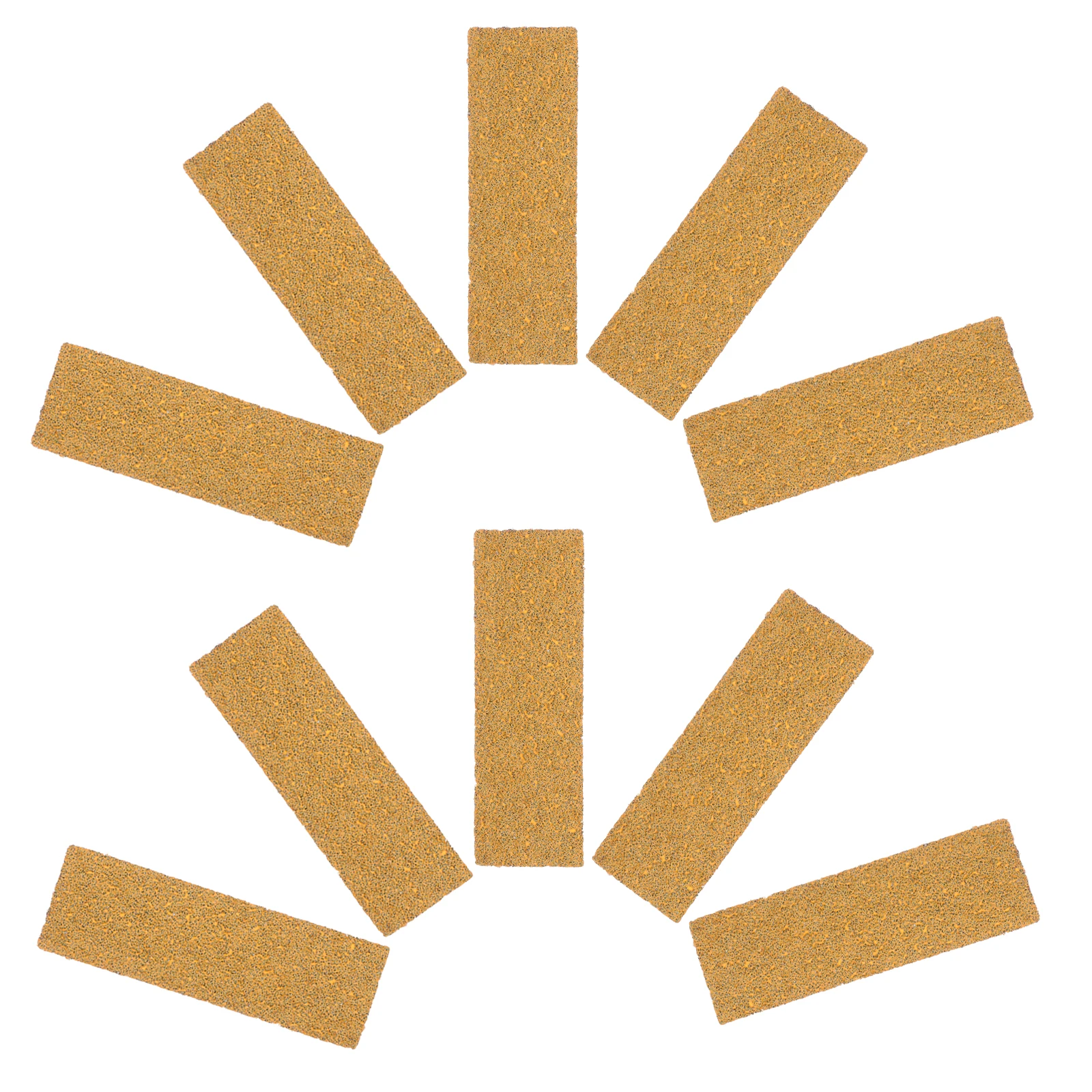 

50pcs Yellow Sandpaper 30x90mm Vitrified Sheets Woodworking Mini Blocks Aluminum Oxide Strips Polishing Repair Kit Tools