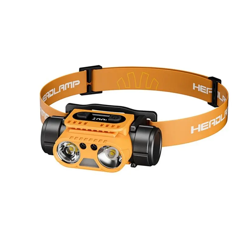A20F-T400 LED Headlamp Rechargeable Powerful Rotating Waterproof Head Flashlight For Camping For Fishing For Outdoor