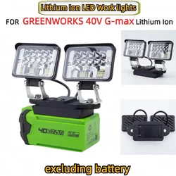 Lithium Battery LED Work Light  for GREENWORKS 40V G-max Li-ion Battery Series Powered Portable Outdoor Light(excluding Battery)