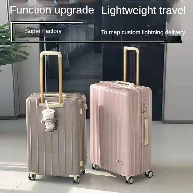 New Luggage Boarding Machine Mute Universal Wheel Suitcase Ultra Light Good-Looking Trolley Case