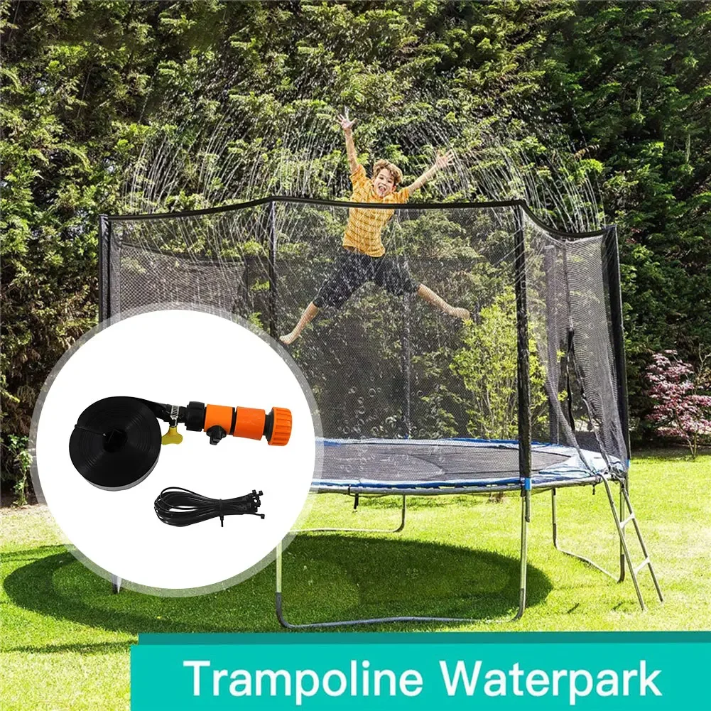 Multifunctional Trampoline Sprinkler Durable Kids Waterpark Outdoor Misting Cooling System Coolness Summer Game Water Sprinkler