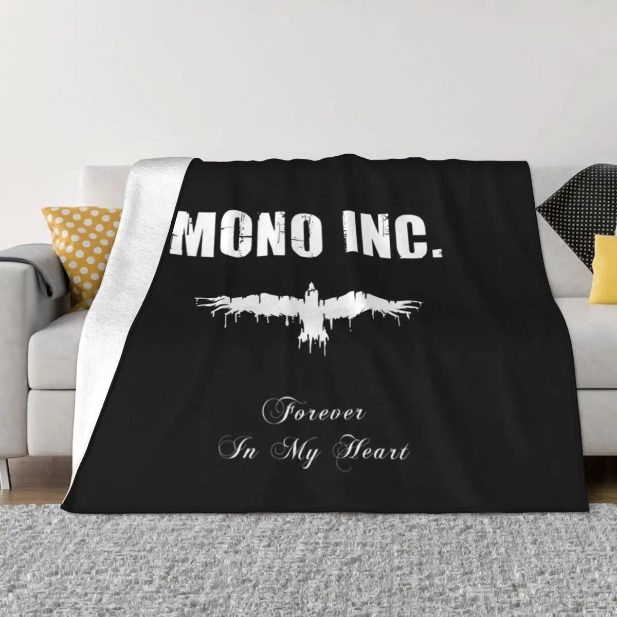 Mono Inc Forever In My Heart Plush Knee Blanket Blankets & Throws Home And Decoration Throw Blanket