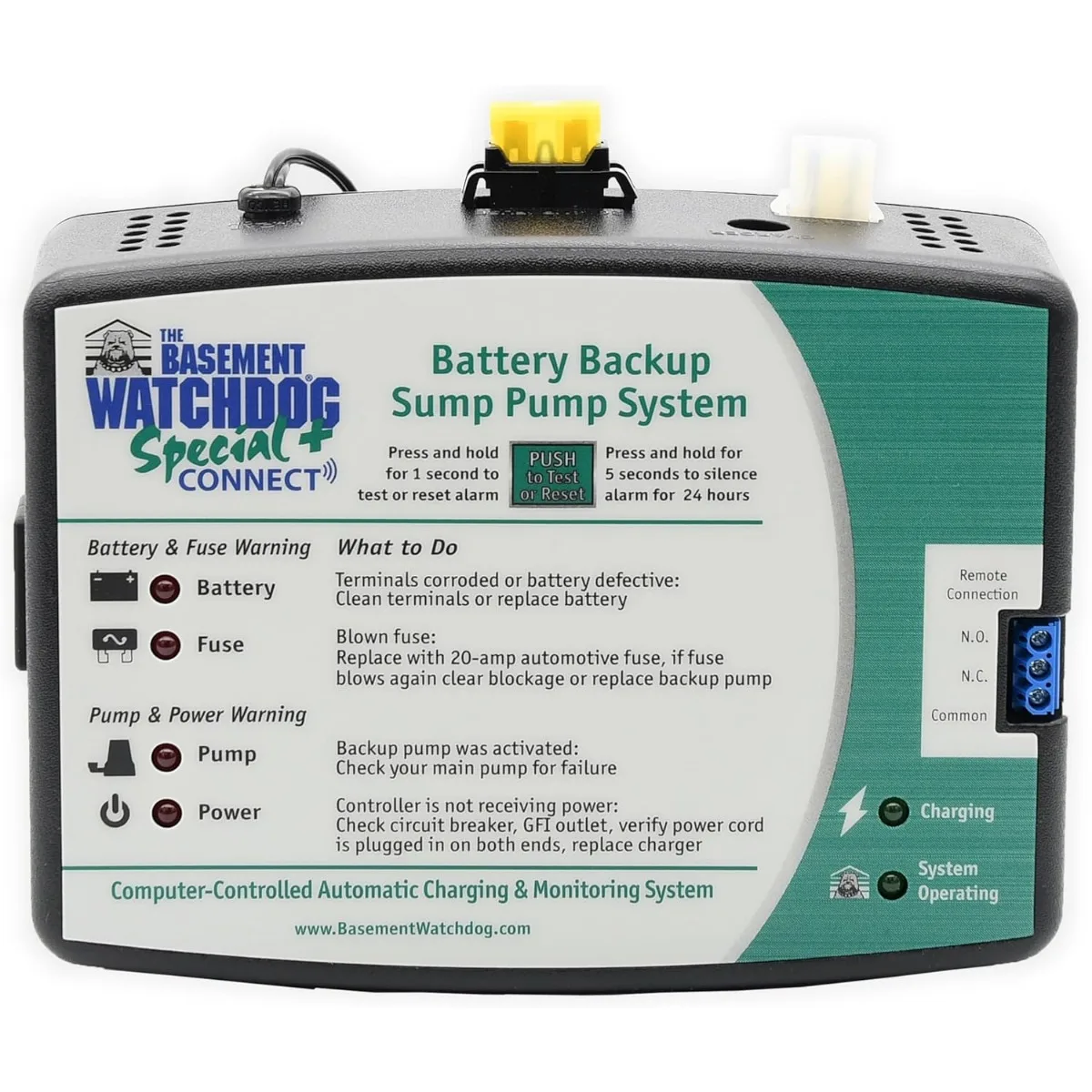 WATCHDOG Big Combo CONNECT Model CITS-50 ½ HP Primary and Battery Backup Sump Pump System