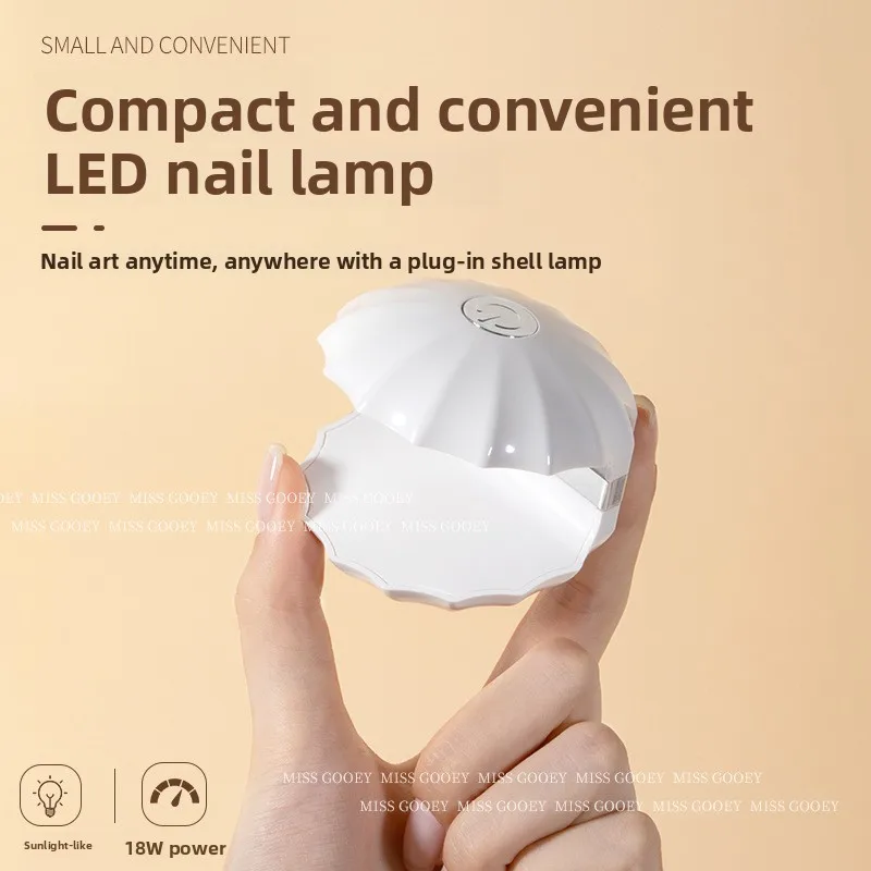 Mini Machine de photothérapie LED pour Nail Art, lumière rouge, séchage rapide, Portable, vernis à main, colle, lumière de cuisson, sans combustion