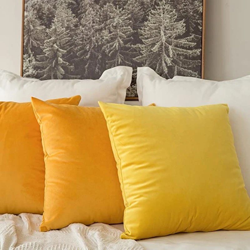 Maßgefertigter Kissenbezug aus Holländischem Samt 30x50cm 40/45/50/55/60cm Einfarbig für Bett, Sofa, Auto und Heimdekoration in Flieder – Detail 10