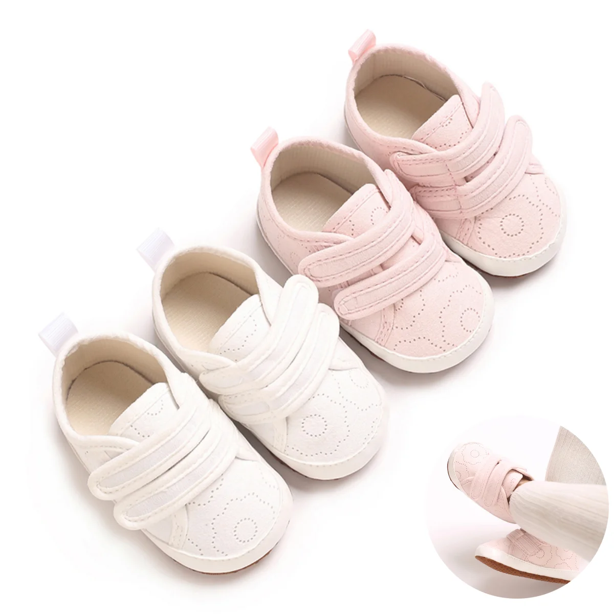 0-18Month Casual Baby Shoes Infant Baby Girl Crib Shoes Cute Flower Soft Sole Walking Shoes Toddler First Walker Shoes