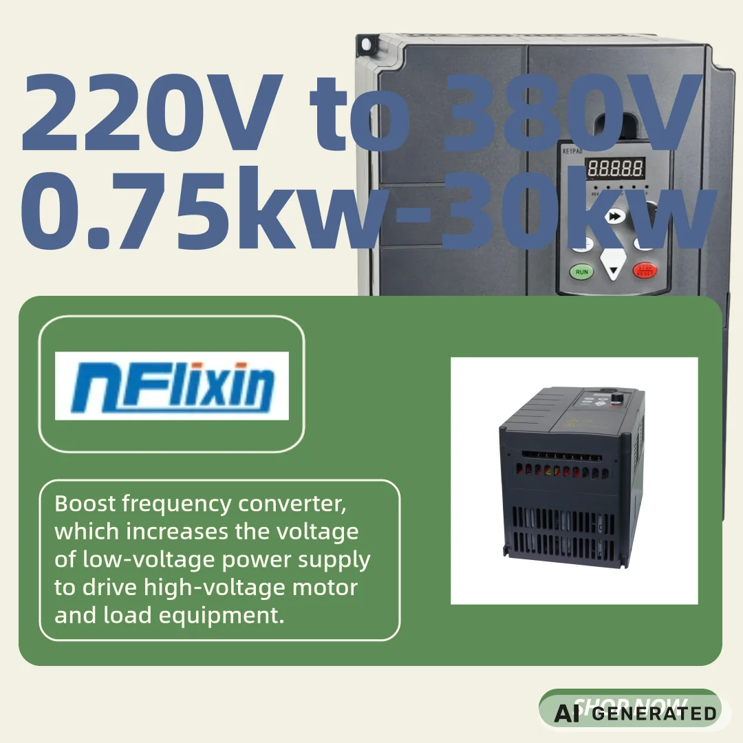 HOT! 220V-380V 0.75-30KW VFD Single Phase input 220V and 3 Phase 380V Output AC Frequency Inverter Frequency  Converter