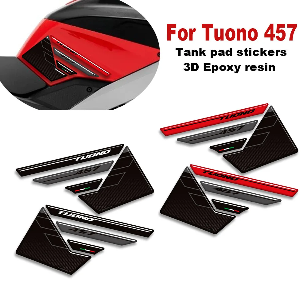 

﻿ For Aprilia Tuono 457 TUONO 457 2025 2026 3D Epoxy resin Motorcycle Tank pad protector stickers decals kit