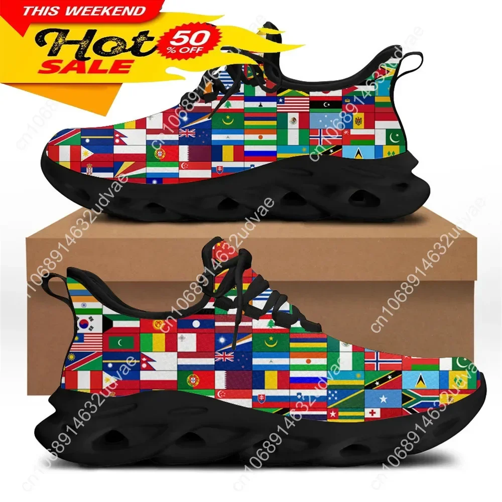 Welt flaggen Designer Männer Schuhe Frühling lässig Outdoor-Schuhe rutsch feste Walking Sneaker atmungsaktive Wohnungen Zapatillas