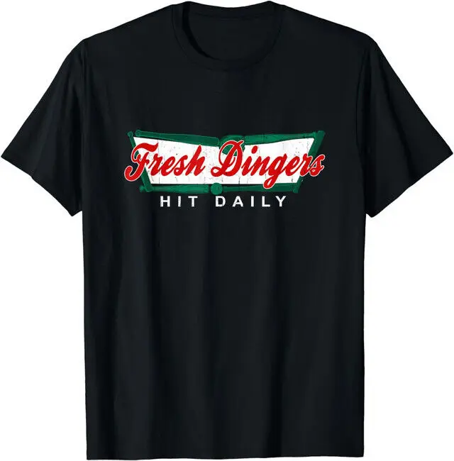 Don't Bunt Hit Fresh Dingers Funny Baseball Softball Game T-Shirt