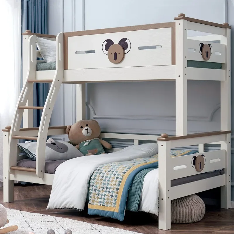 الأمهات الخشبية الصلبة للأطفال، أسرة عالية ومنخفضة، شقق صغيرة، البالغين العلوي والسفلي