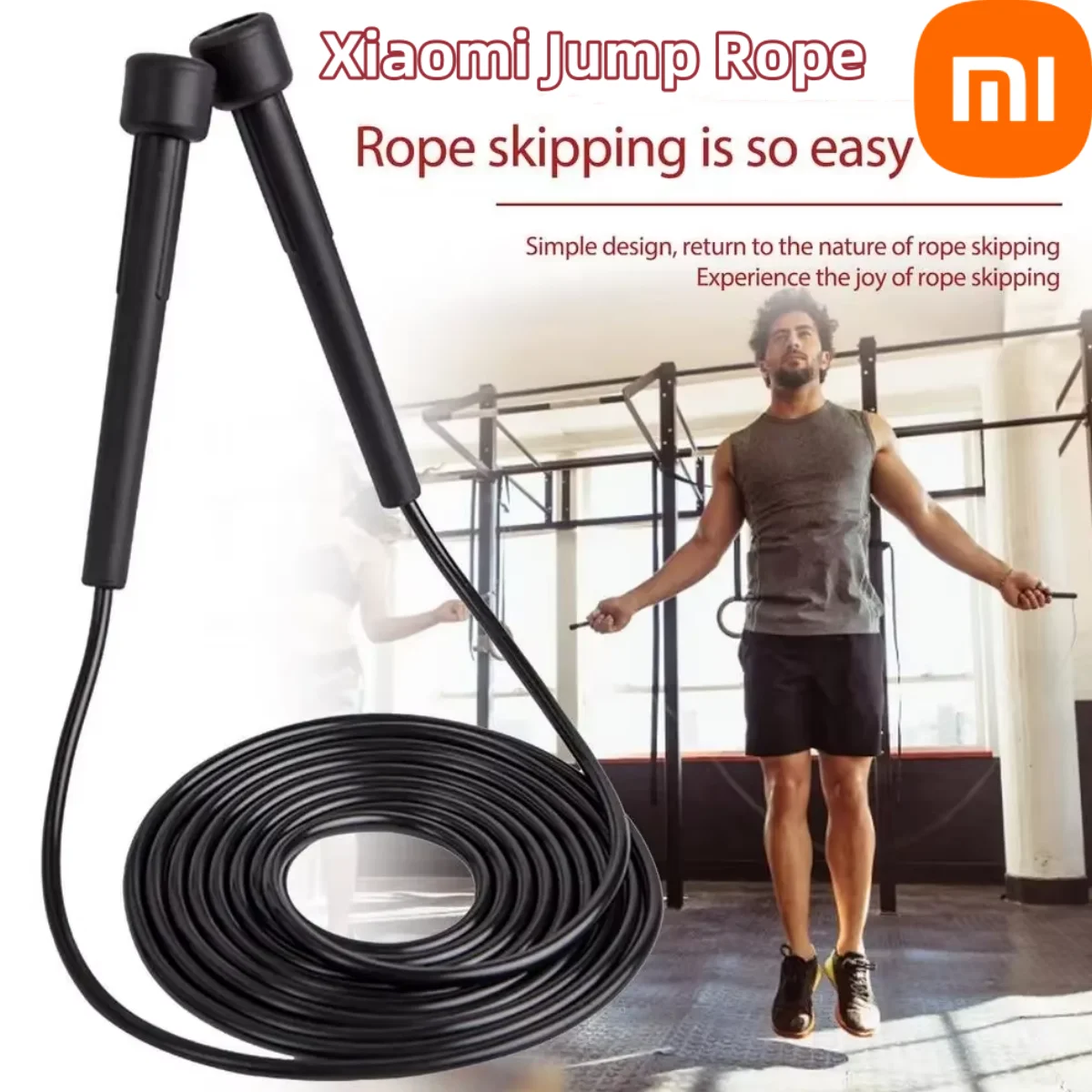 Xiaomi Gym PVC Jumping Rope Professional Speed Jump Rope For Adults Children Adjustable Fitness Equipment Muscle Training 2.8m