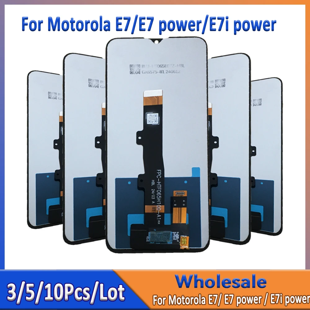 

Wholesale 3/5/10 Pieces Lot For Motorola E7 LCD E7 Power Screen E7i Power Touch Display Touch Assembly For Moto Mobile Phones